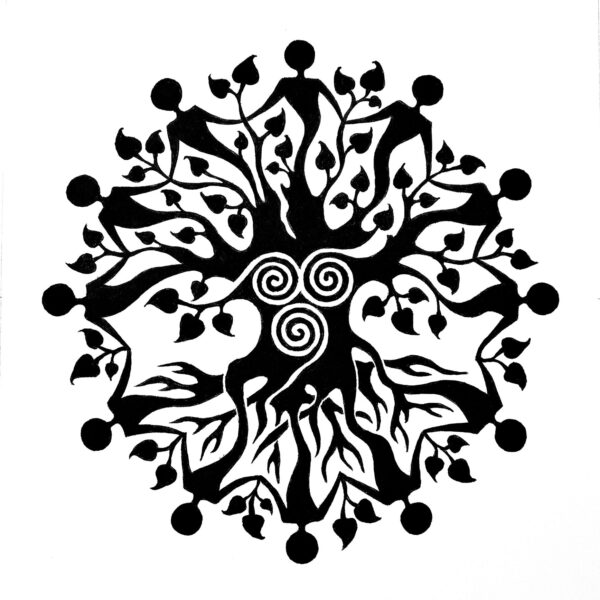 OOZRO Tatouage ephemere symbolique d'Arbre de vie