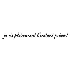 OOZRO Tatouage ephemere symbolique Je vis pleinement l'instant present